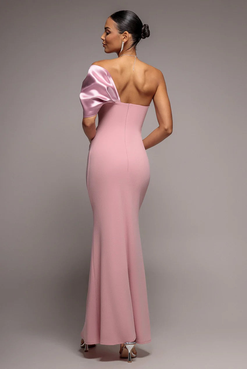 Blush Bow Maxi Dress