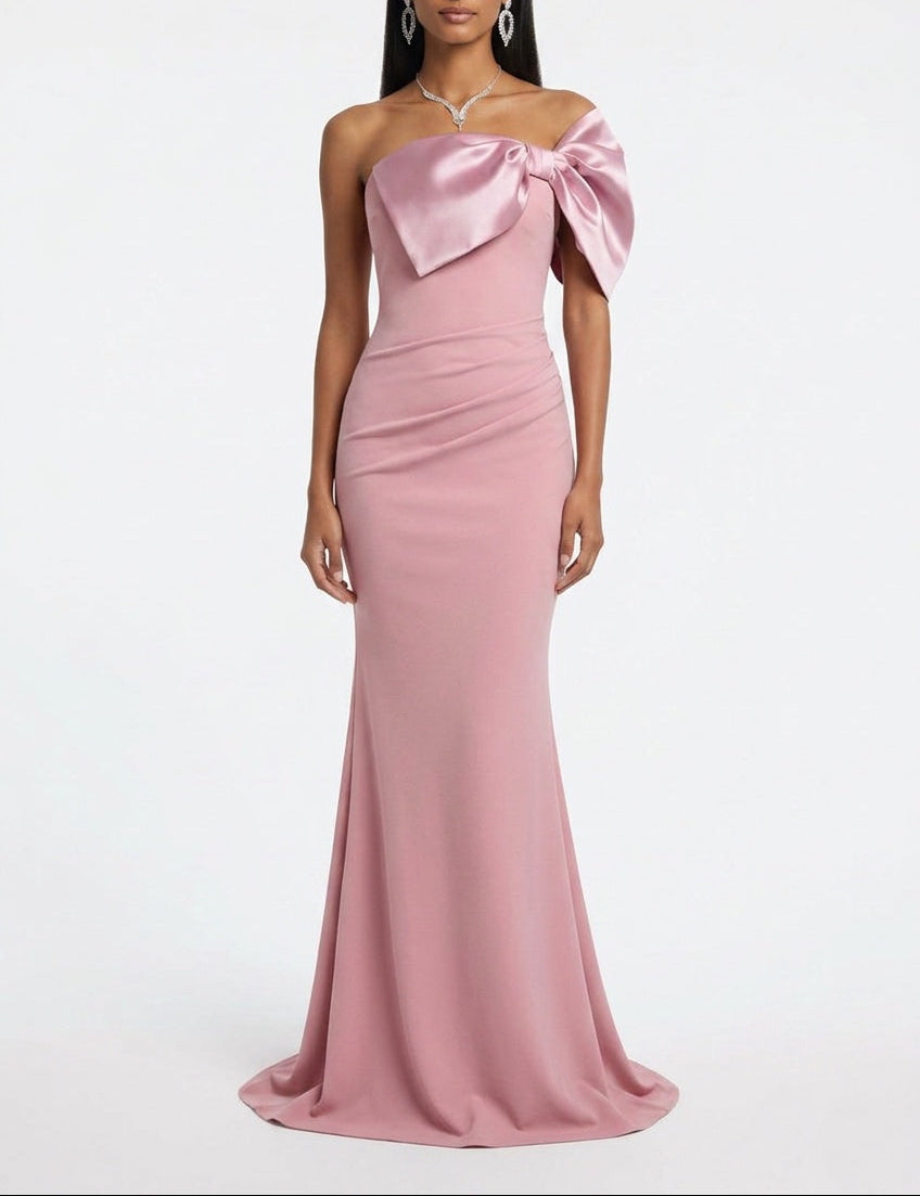 Blush Bow Maxi Dress