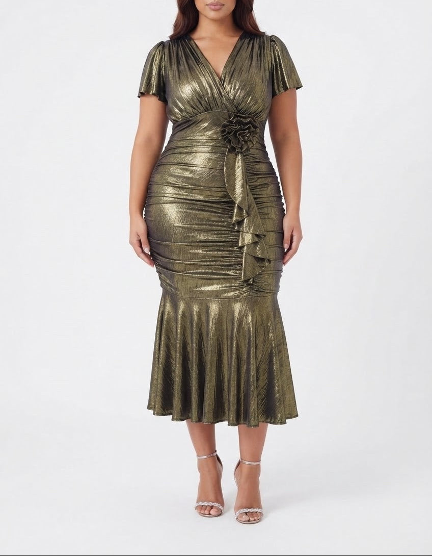 Aurora Gold Dress